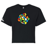 Buy 1 Get 1 Free - Wmns Crop Rubiks "Figure It Out" T - 6 Colors