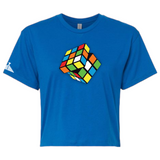 Buy 1 Get 1 Free - Wmns Crop Rubiks "Figure It Out" T - 6 Colors