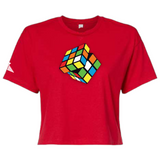 Buy 1 Get 1 Free - Wmns Crop Rubiks "Figure It Out" T - 6 Colors