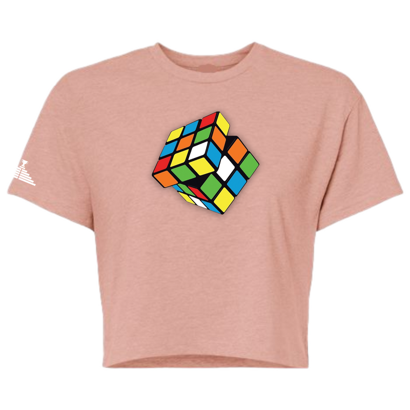 6 Colors - Wmns Crop Rubiks "Figure It Out" T