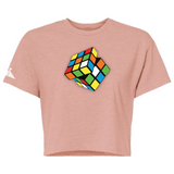 Buy 1 Get 1 Free - Wmns Crop Rubiks "Figure It Out" T - 6 Colors