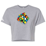 Buy 1 Get 1 Free - Wmns Crop Rubiks "Figure It Out" T - 6 Colors