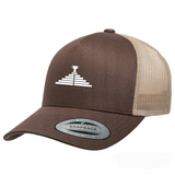 Tan/Brown Logo Trucker