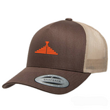 Tan/Brown Logo Trucker