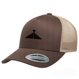 Tan/Brown Logo Trucker