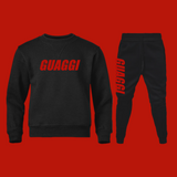 MOTION SWEATER SET - BLACK RED