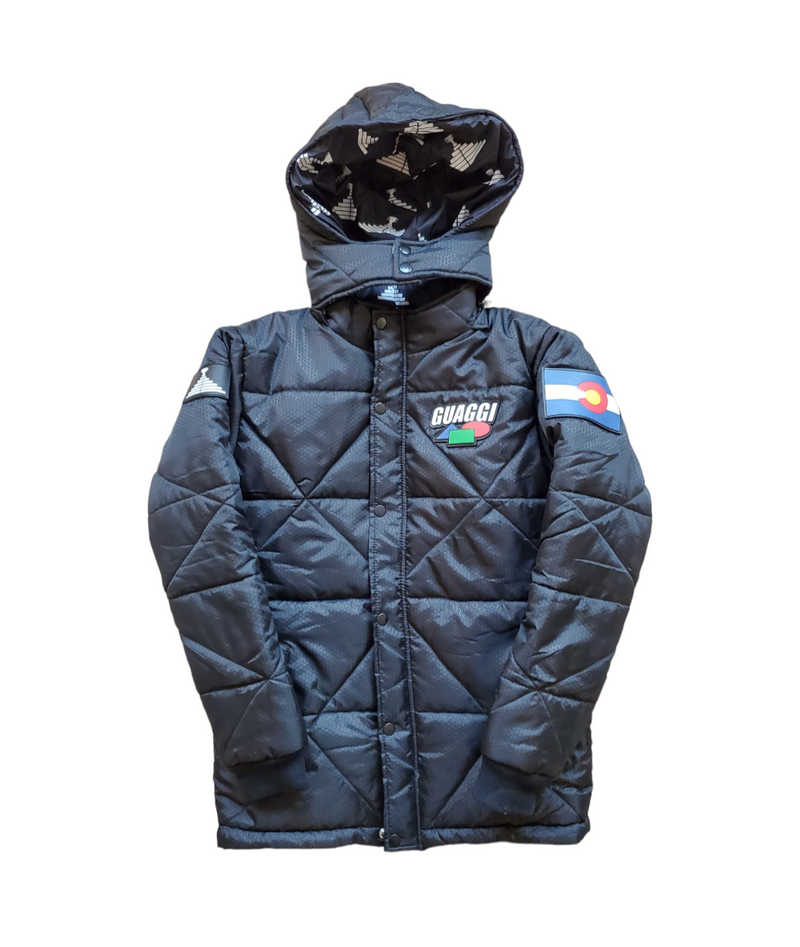 Winter Games Puffer Coat- Black