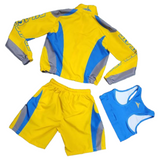 Womens Crop State Track Bundle (Jacket Bra Shorts)