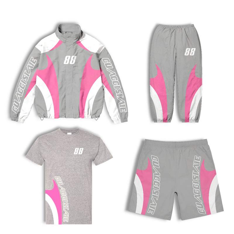 4-Piece Pink Stone - State Track Set 25'